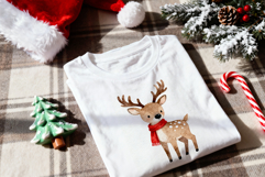 Christmas Folded White T-Shirt Mockup in PSD JPG Formats Product Image 5