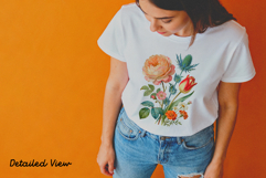 White T-Shirt Mockup, High Res, PSD JPG, for sublimation art Product Image 4