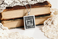 Vintage Jewelry Square Inchie Pendant Necklace Mockup Set Product Image 5