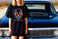 T-Shirt Dress Mockup PSD JPG Impala Hot Rod Muscle Car Theme Product Image 4