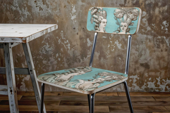 Decoupage Chair .Psd Furniture Mockup Product Image 6