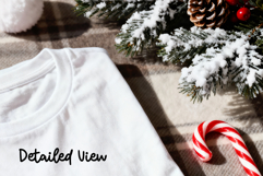 Christmas Folded White T-Shirt Mockup in PSD JPG Formats Product Image 4