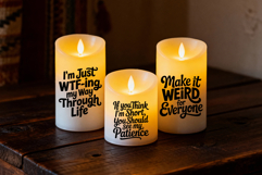 LED Candle JPG Mockup Images for Sublimation, Clipart, more Product Image 3