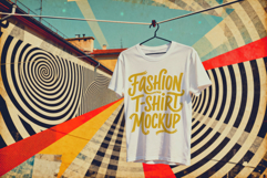Trendy T-Shirt Mockups - 1980s Collage Style Aesthetic Product Image 2