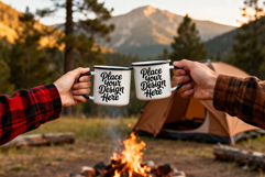 Camping Mugs Mockup Set for SVG, Sublimation, Clipart, More Product Image 2