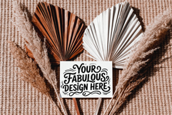 Boho Card JPG Mockup Collection - Flattened JPG art mockups Product Image 3