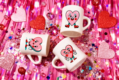 Valentine's Day Coffee Multiple Mug Mockups Set - PSD - JPG Product Image 2