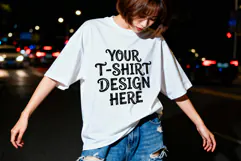 Oversized T-Shirt Fashion Mockups, PSD, JPG, Urban Style Product Image 2