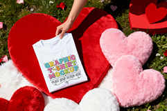 Folded T-Shirt PSD JPG Mockups For Valentine's Day Product Image 2