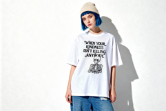 Oversized Fashion T-Shirts Mockup Set PSD JPG Product Image 2