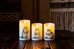 LED Candle JPG Mockup Images for Sublimation, Clipart, more Product Image 5