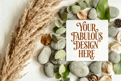 Boho Aesthetic Card Mockups, JPG format, Invitations, Cards Product Image 3