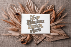 Boho Card JPG Mockup Collection - Flattened JPG art mockups Product Image 5