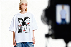 Oversized Fashion T-Shirts Mockup Set PSD JPG Product Image 4