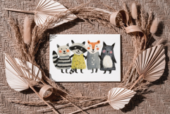 Boho Card JPG Mockup Collection - Flattened JPG art mockups Product Image 7