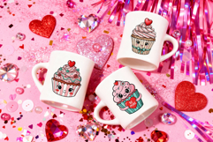 Valentine's Day Coffee Multiple Mug Mockups Set - PSD - JPG Product Image 5