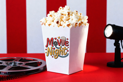 JPG Popcorn Box Mockups For Movie Night, typography, pngs Product Image 5