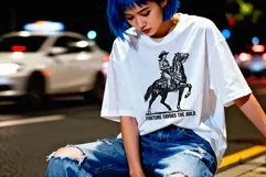 Oversized T-Shirt Fashion Mockups, PSD, JPG, Urban Style Product Image 5
