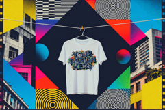Trendy T-Shirt Mockups - 1980s Collage Style Aesthetic Product Image 5