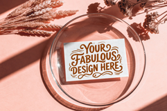 Boho Aesthetic Card Mockups, JPG format, Invitations, Cards Product Image 6