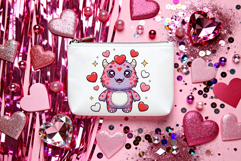 Cute Valentine's Day Monsters Transparent PNG Sublimation Product Image 3