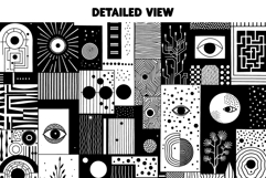 Geometric Doodle Overlays - Transparent PNG - 6000 pixels Product Image 2