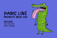 Panic Line Procreate Brush Duo | Inker &amp; Texture Fill Product Image 1