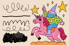 Panic Line Procreate Brush Duo | Inker &amp; Texture Fill Product Image 2