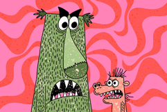 Panic Line Procreate Brush Duo | Inker &amp; Texture Fill Product Image 3