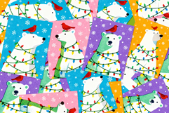 Christmas Polar Bear Card, Wall Art, Printable Designs Product Image 1