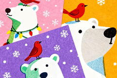 Christmas Polar Bear Card, Wall Art, Printable Designs Product Image 2