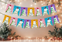 Christmas Polar Bear Card, Wall Art, Printable Designs Product Image 4