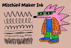 Mischief Maker Ink Procreate Brush Product Image 1