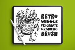 Retro Wiggle Procreate Drawing Brush Product Image 1