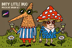 Dirty Little Duo Procreate Inker And Filler Product Image 1