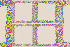 Colorful Hand Drawn Scribble Frames PNG Product Image 2
