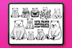 Cute Bears Procreate Stamp Brushes Product Image 1