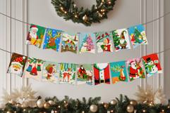 Vintage Retro Christmas Illustrations for Cards and more Product Image 2