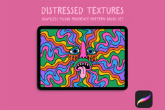 Distressed Texture Procreate Pattern Brush Set Product Image 1