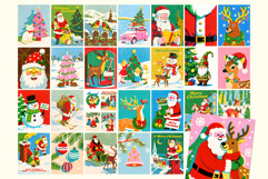 Vintage Retro Christmas Illustrations for Cards and more Product Image 1