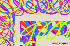 Colorful Hand Drawn Scribble Frames PNG Product Image 3