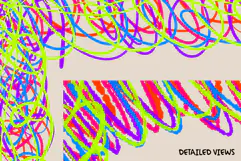 Colorful Hand Drawn Scribble Frames PNG Product Image 4