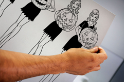 Retro Ladies Halloween Png Clipart for Sublimation, Wall Art Product Image 3