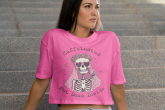 Pink Skeleton With Coffee Sublimation Clipart Collection Product Image 4