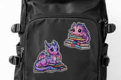 Cute Dragons With Books Png Sublimation Product Image 4