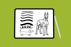 Retro Wiggle Procreate Drawing Brush Product Image 6