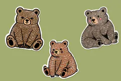 Cute Bears Procreate Stamp Brushes Product Image 4