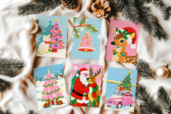 Vintage Retro Christmas Illustrations for Cards and more Product Image 3