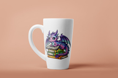 Cute Dragons With Books Png Sublimation Product Image 6