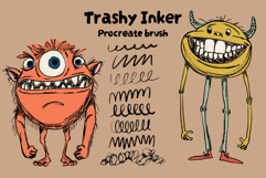 Trashy Inker Procreate Brush Product Image 8